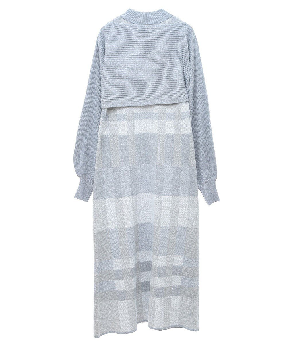 earth music&ecology Ｓｅｔ２点ショートニット＋チェックワンピース 