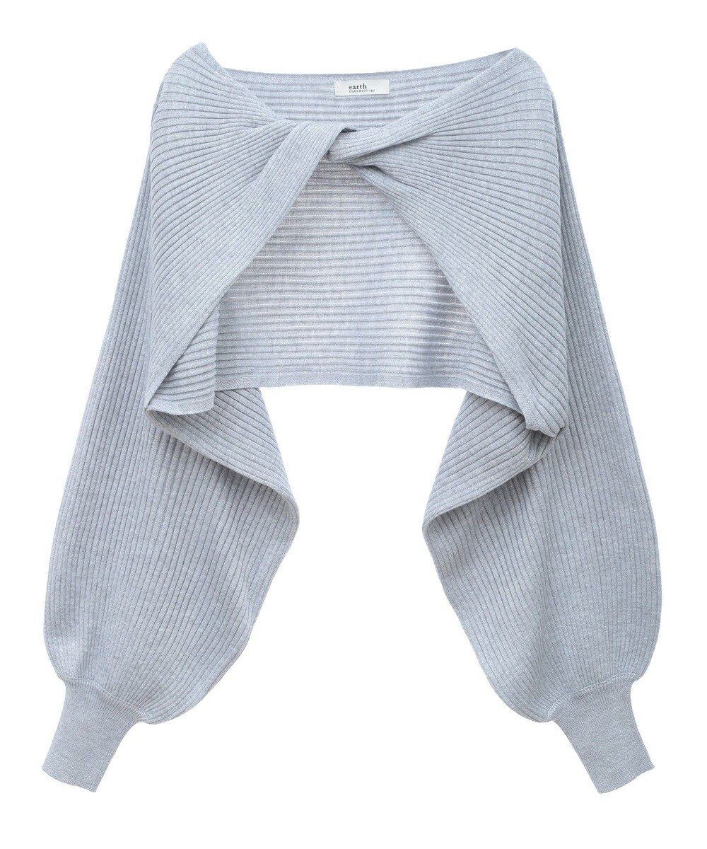 earth music&ecology Ｓｅｔ２点ショートニット＋チェックワンピース 