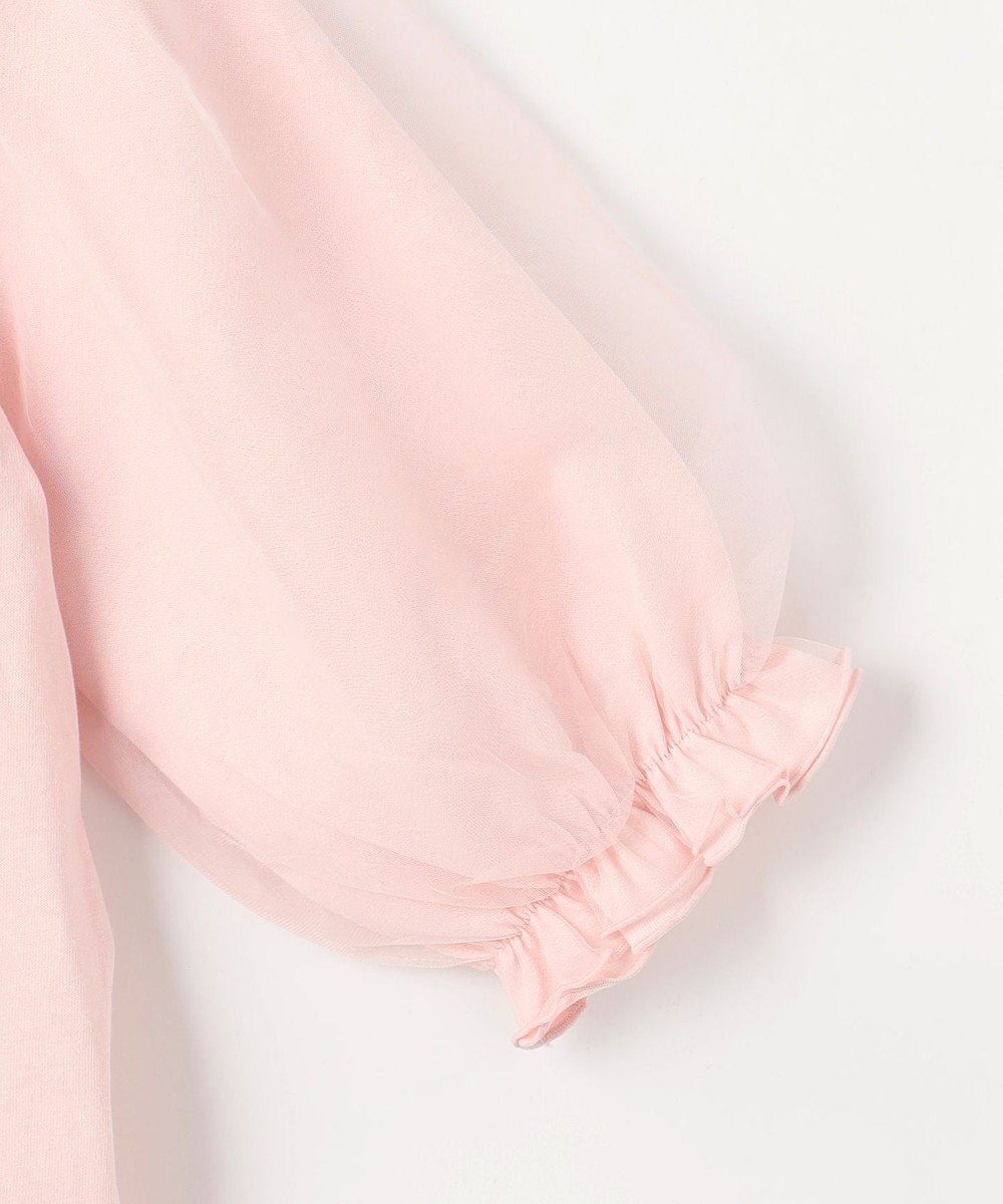 ANY KIDS チュール袖 七分Tシャツ 