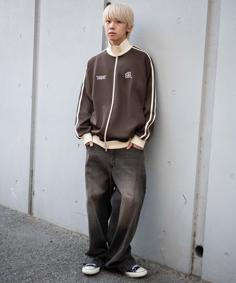 WEGO 【ユニセックスITEM/MLサイズ展開】ラグランライントラックジャケット 