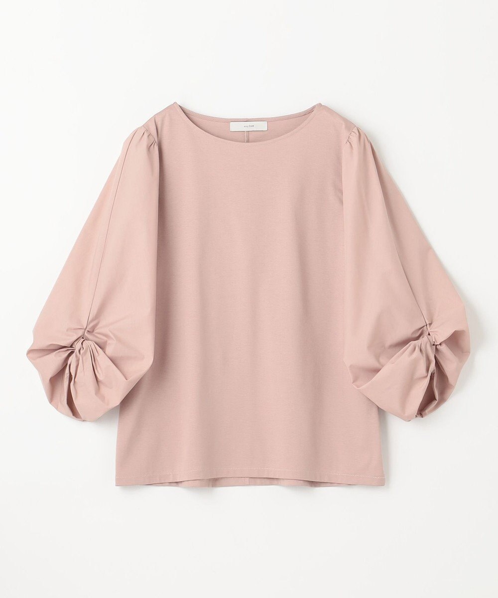 ANY 【洗濯機可】着映える袖ねじりトップス 