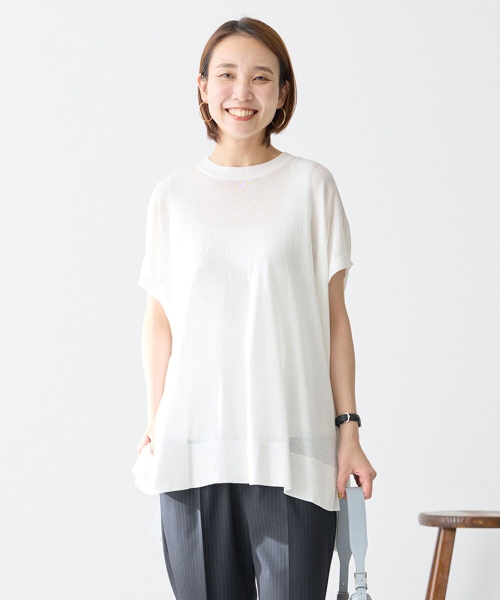 UNFILO フロスティコットン オーバーニット 