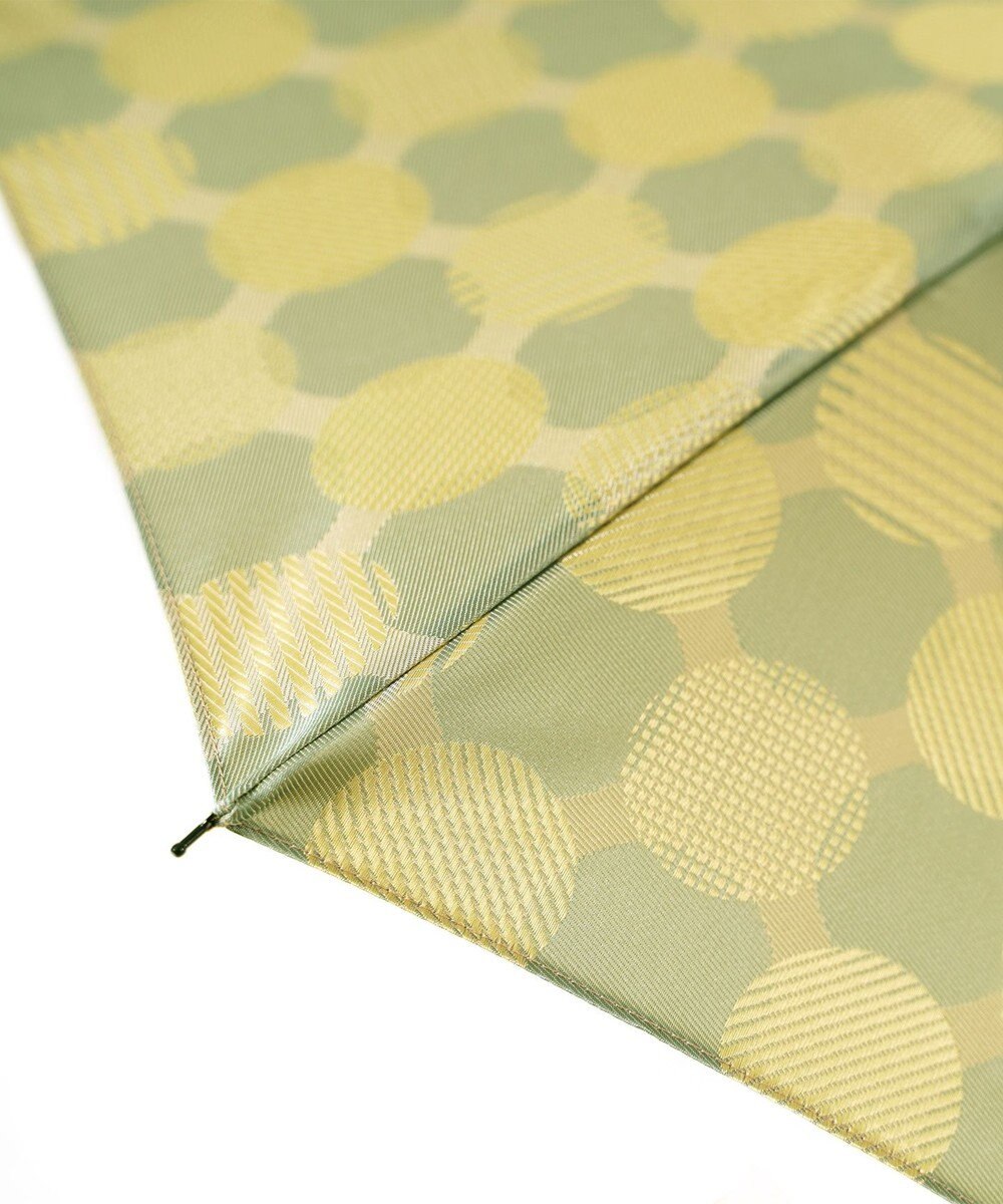 槇田商店 ノルディック ドットコラージュ グリーン 折りたたみ傘 