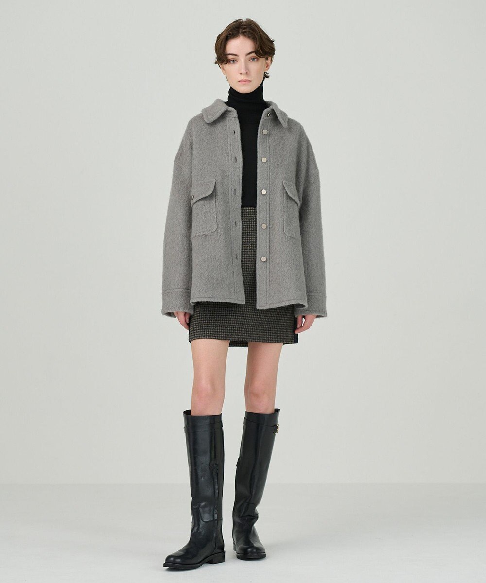 GRACE CONTINENTAL ウールオーバーシャツ 