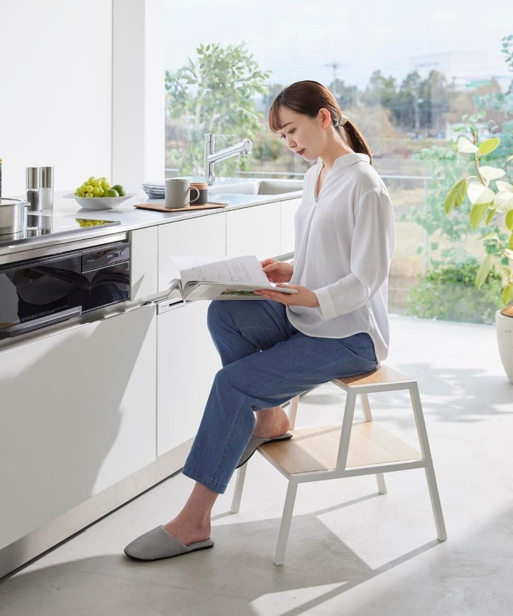 tower 踏み台 タワー 2段 ホワイト 