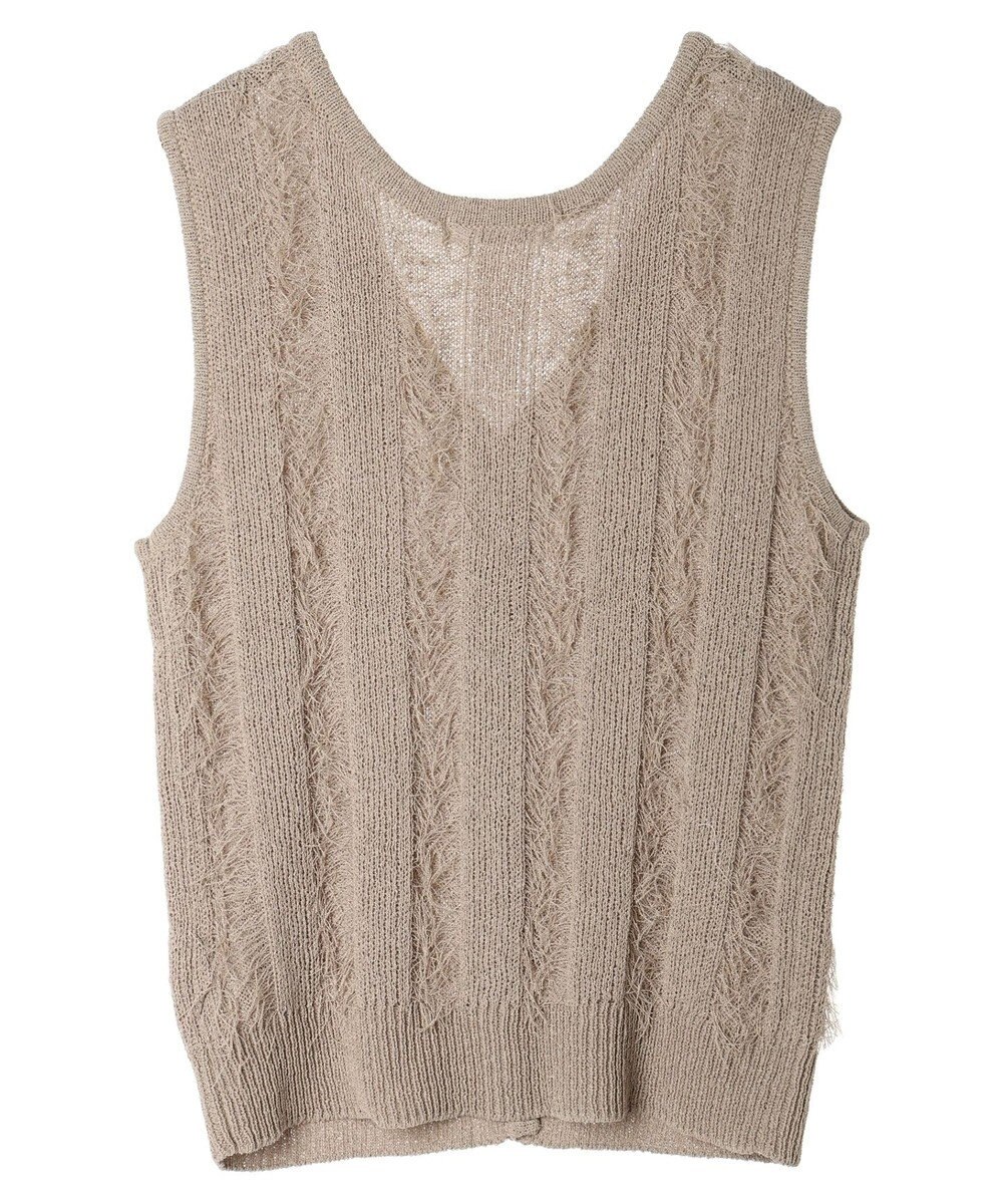 Green Parks フリンジニットベスト 