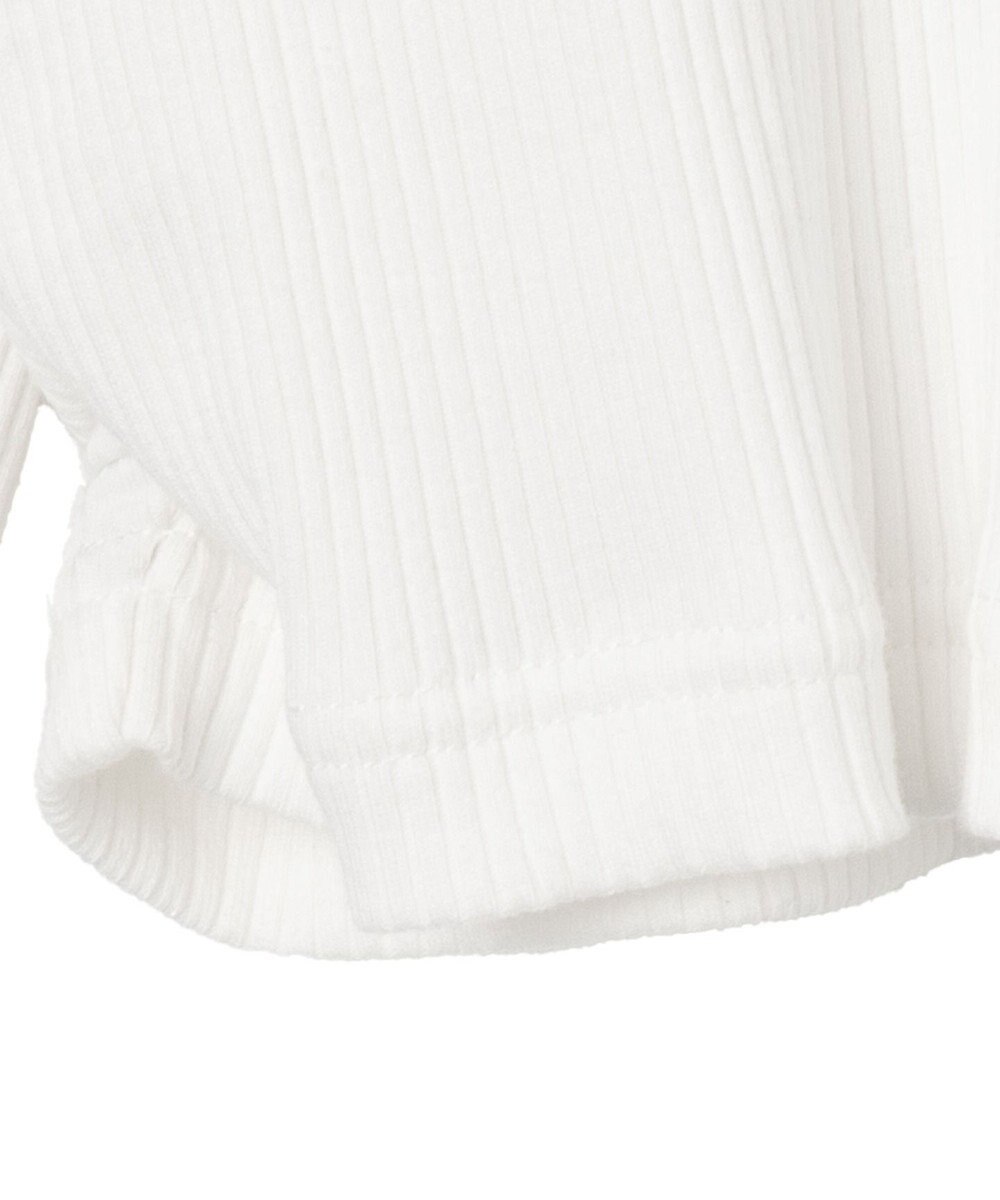 WEGO ワンポイントデザインフィンガーホールリブロンT 