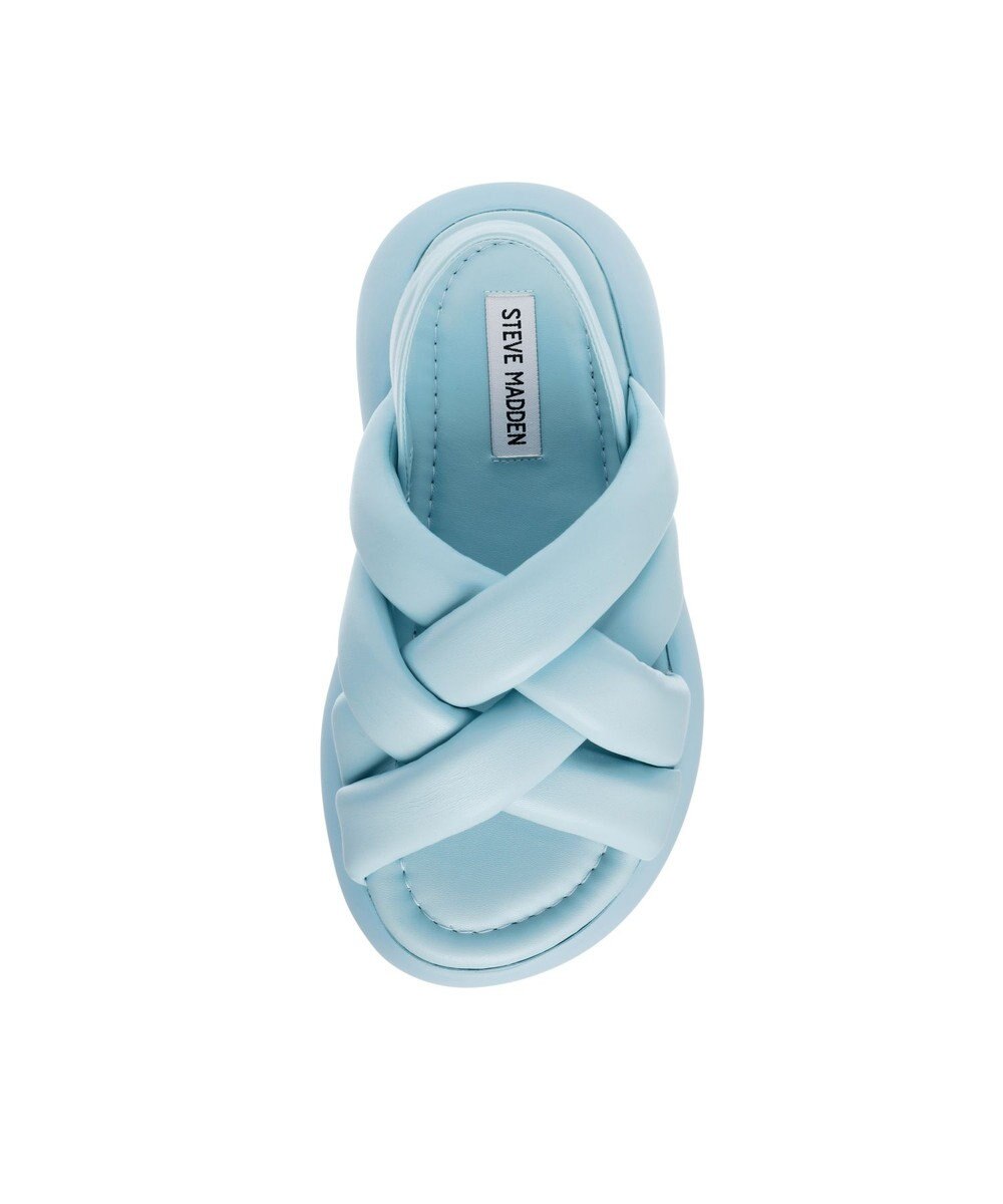 STEVE MADDEN HAZZIE 厚底パフィーストラップサンダル 