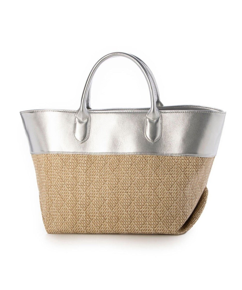 UNBILLION ペルケ perche / 雑材風×牛革付属トートバッグ 