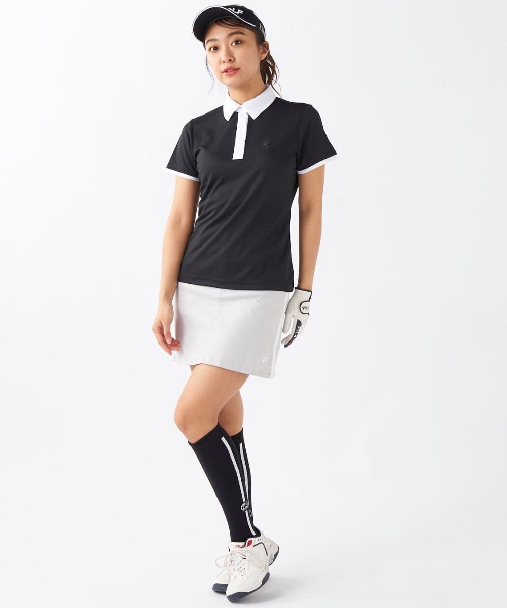FILA GOLF／marie claire 【FILA GOLF】アクセントカラー半袖ポロシャツ 