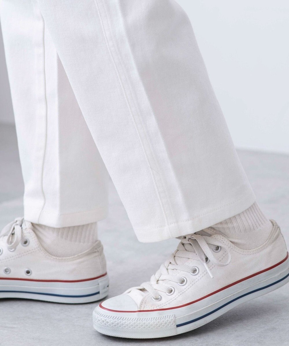 WEGO ウエストフリルマムデニムパンツ 