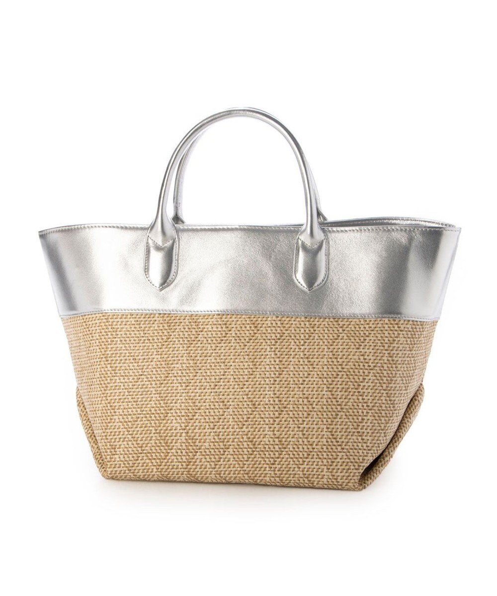 UNBILLION ペルケ perche / 雑材風×牛革付属トートバッグ 