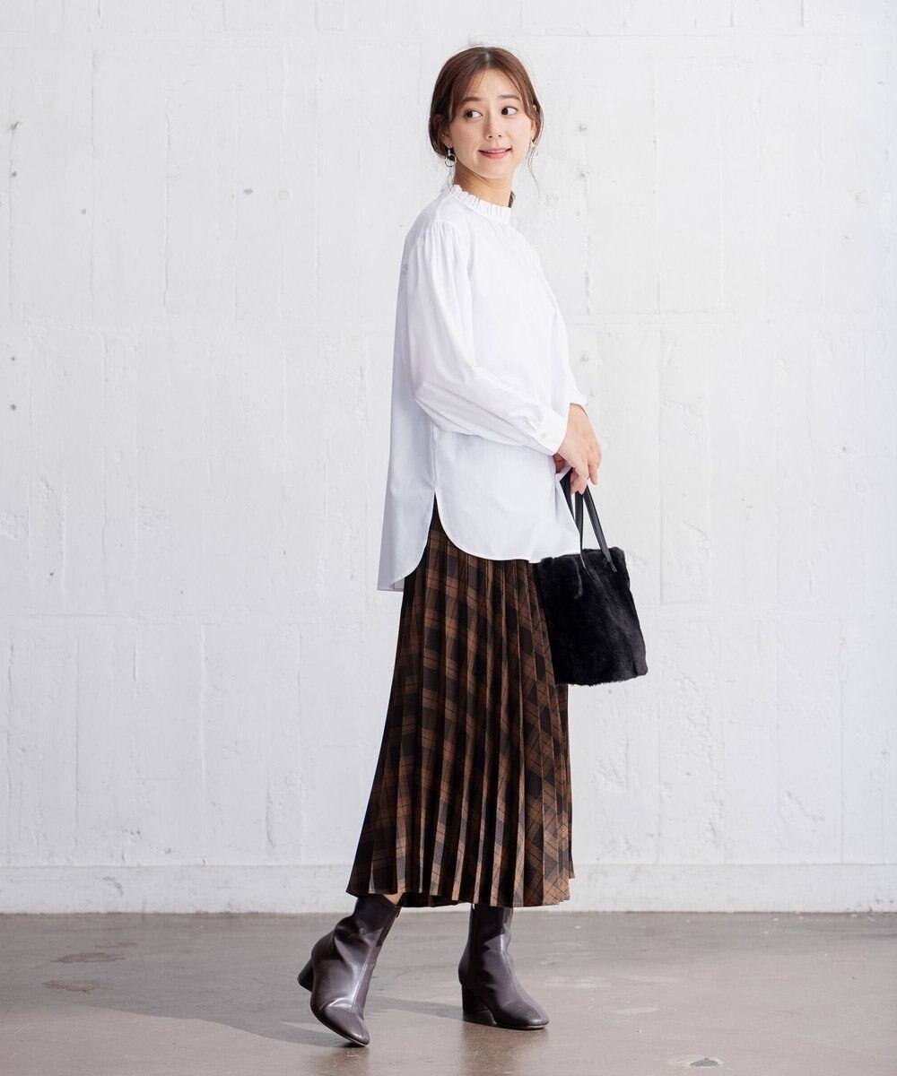 ANY 【14色展開/洗える】ウーリッシュ プリーツスカート 