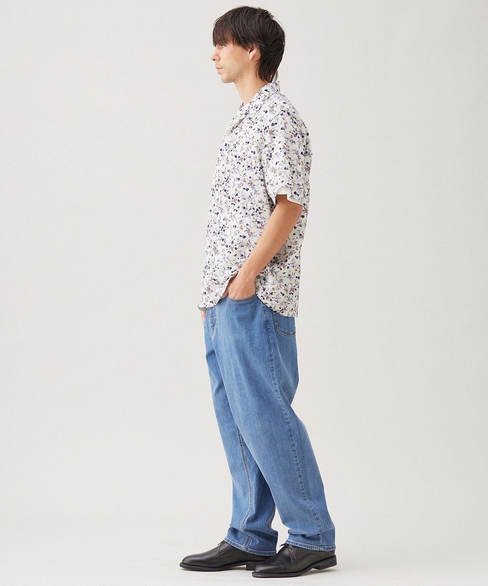 UNFILO MENS ボタニカルプリント オープンカラーシャツ【ギフトにもおすすめ】 