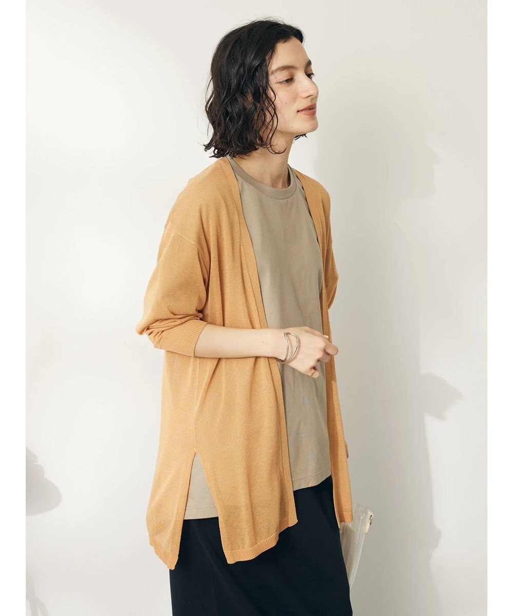 CRAFT STANDARD BOUTIQUE シアーニットトッパーカーディガン 