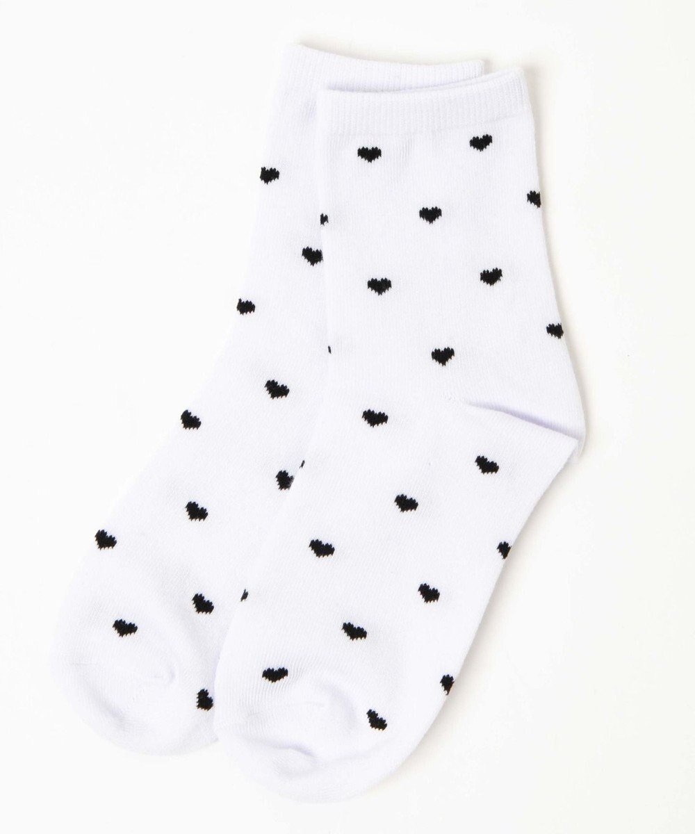 WEGO ハート総柄ソックス 