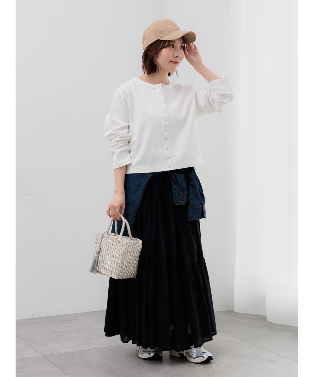 Te chichi カットソークルーネックカーディガン 