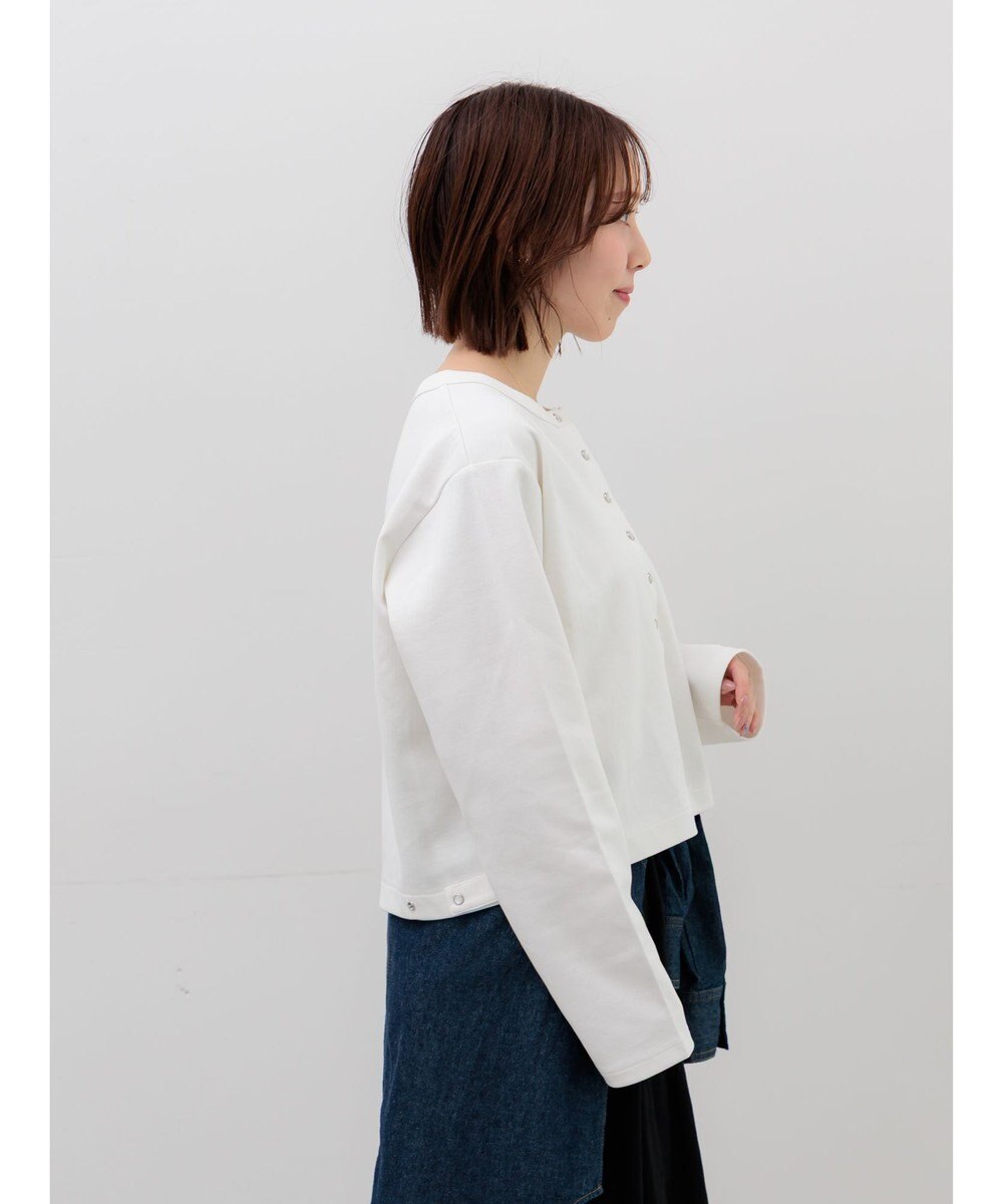 Te chichi カットソークルーネックカーディガン 