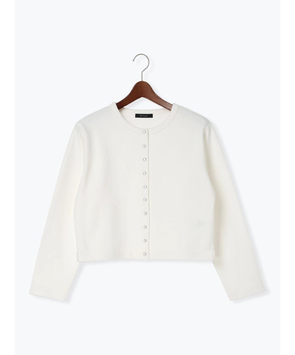 Te chichi カットソークルーネックカーディガン 