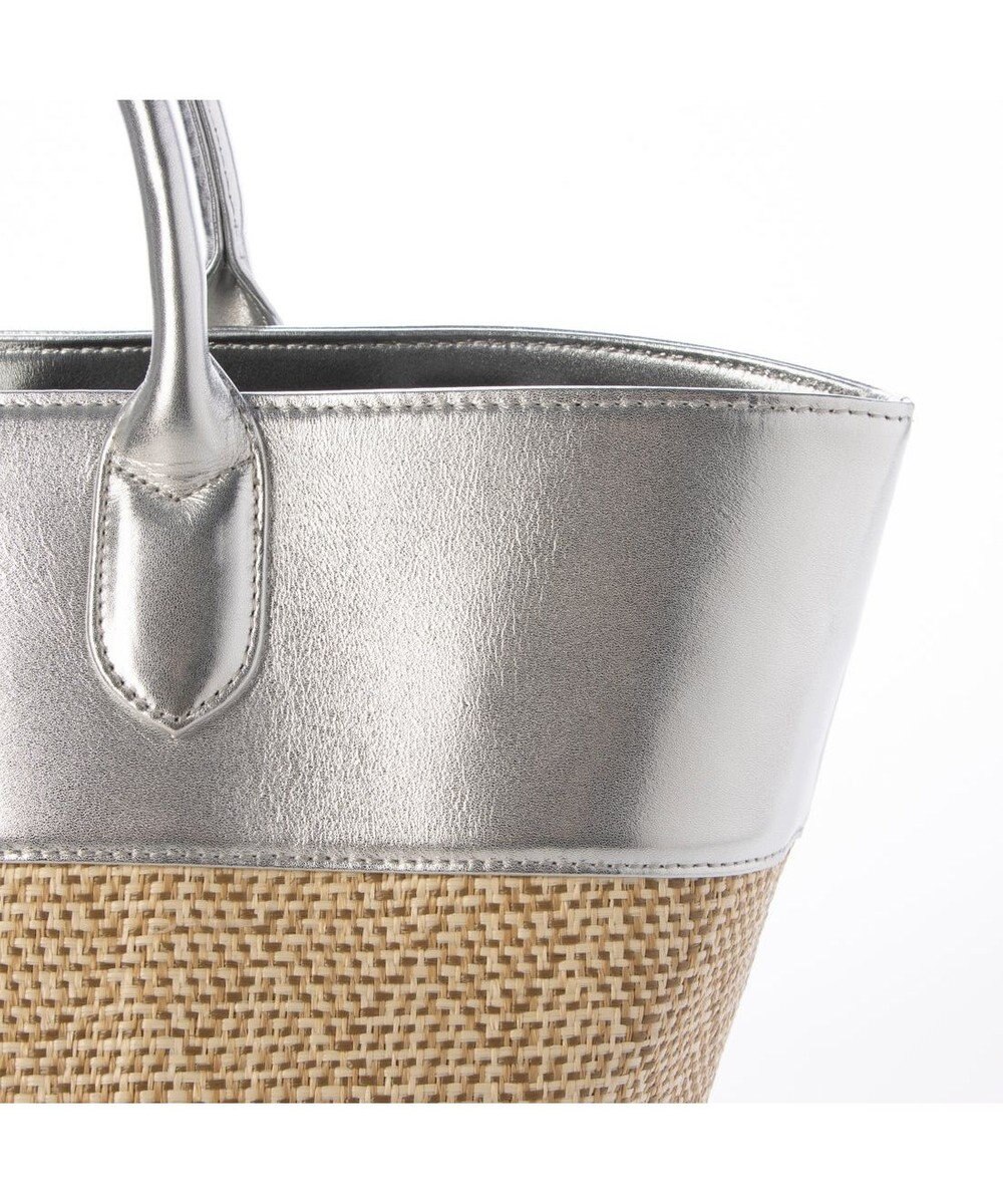 UNBILLION ペルケ perche / 雑材風×牛革付属トートバッグ 