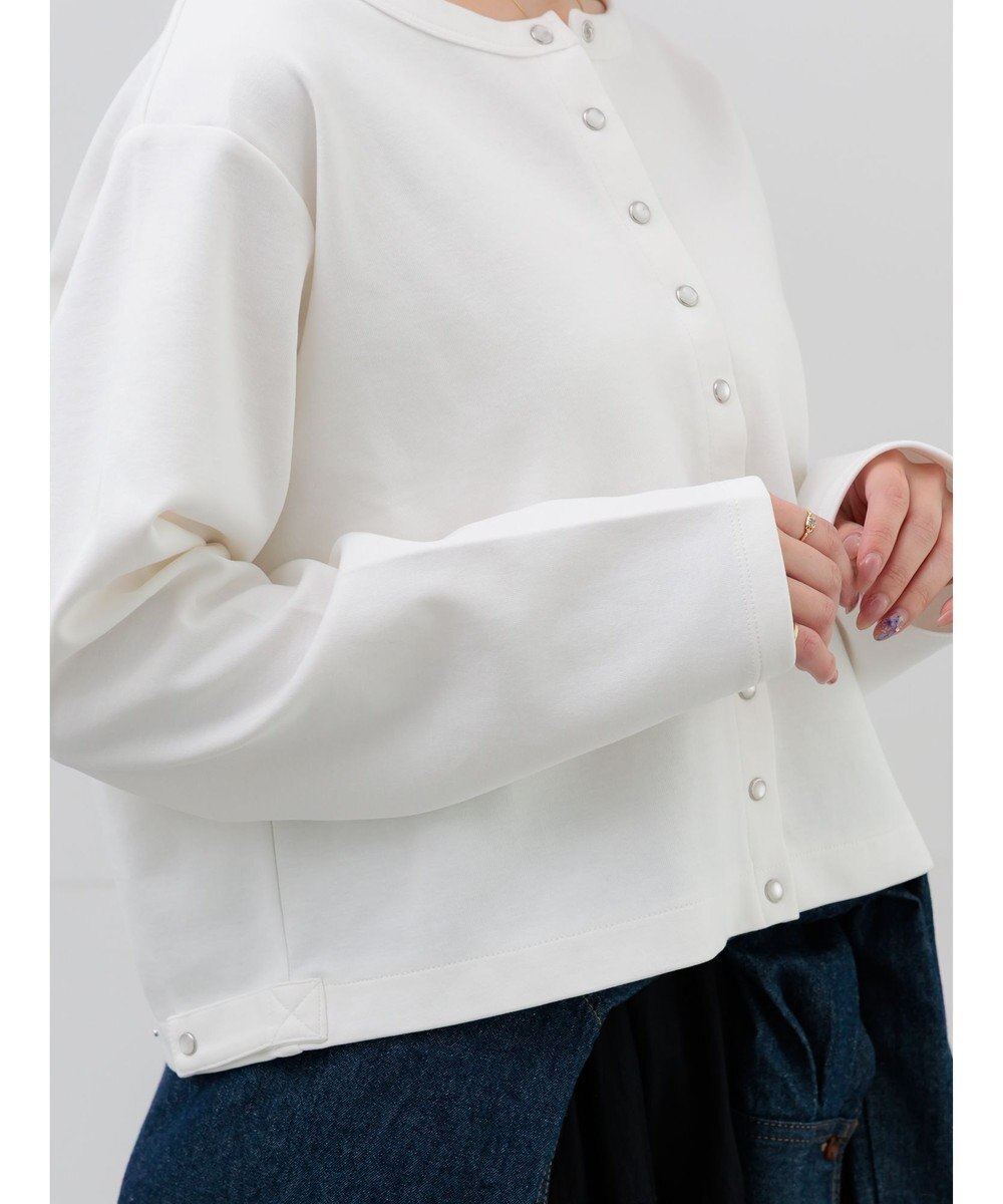 Te chichi カットソークルーネックカーディガン 