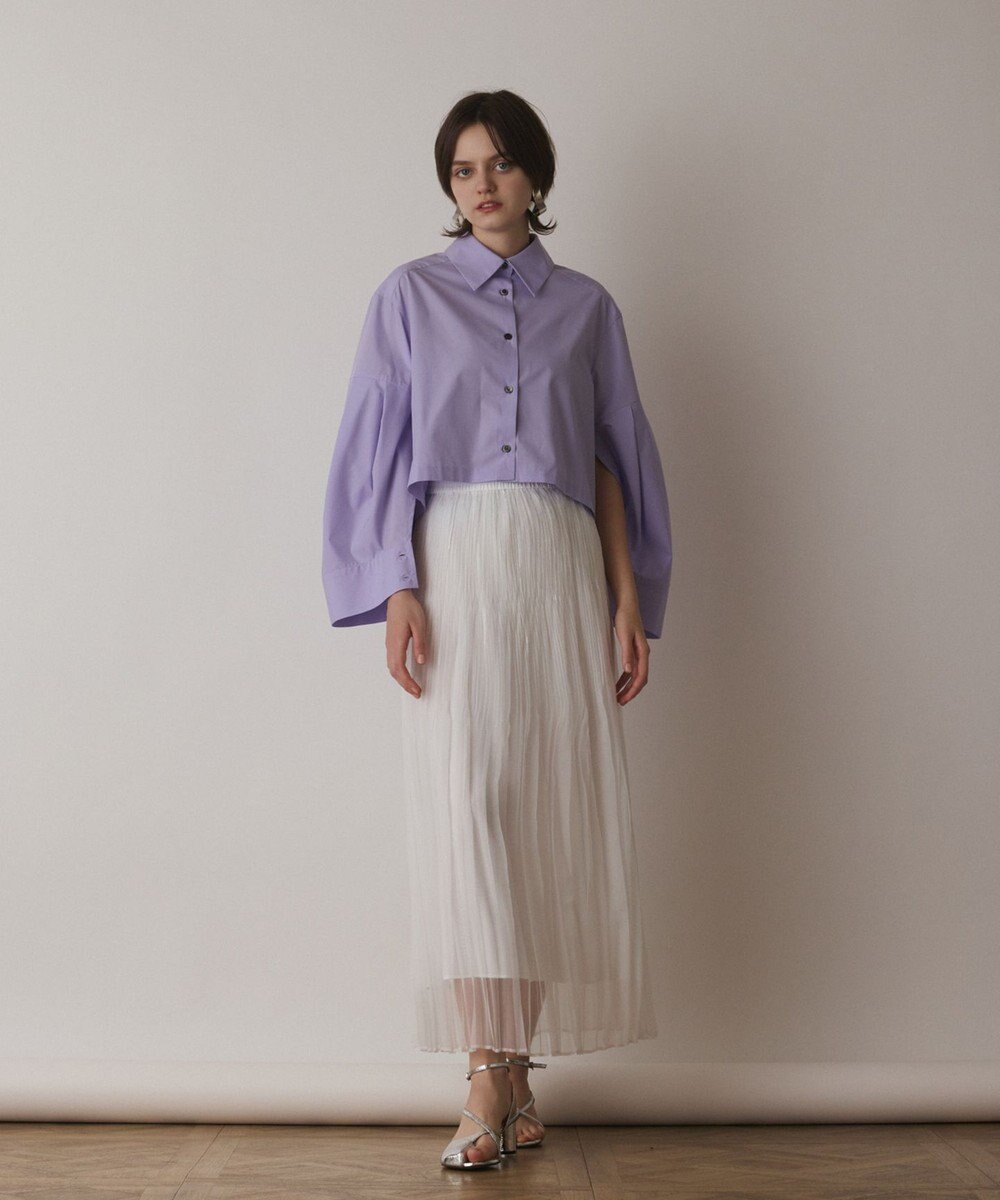 GRACE CONTINENTAL オーガンスパンコールスカート 