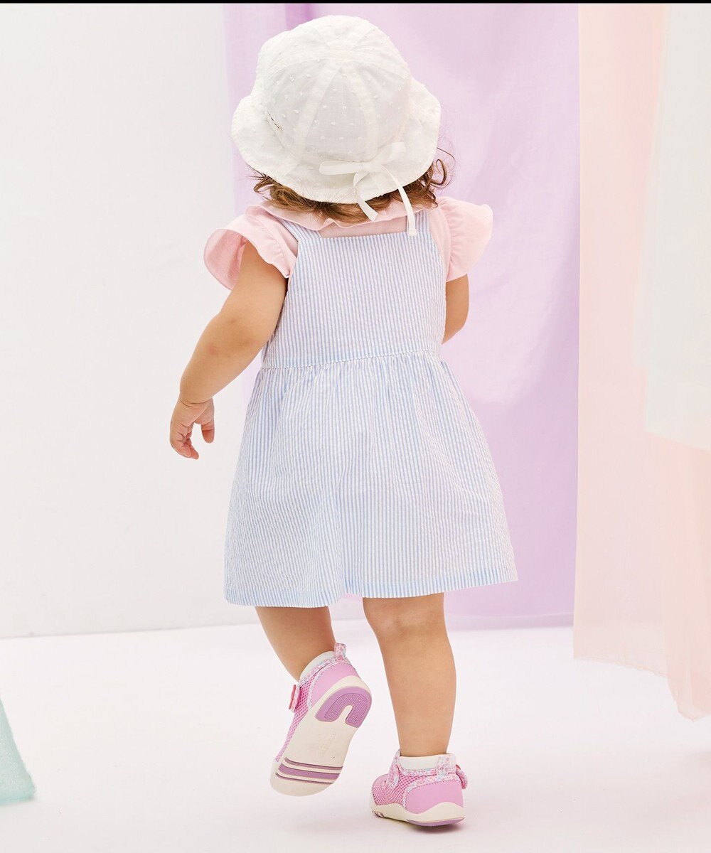 MIKI HOUSE HOT BISCUITS 【70-110cm】 キャビット×お菓子シリーズ サッカー素材ジャンパースカート 