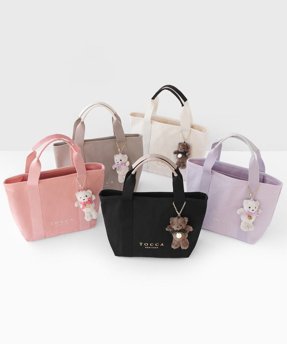 TOCCA 【ぬいぐるみチャーム付き】TOCCA AMICO CANVAS TOTE キャンバストート 