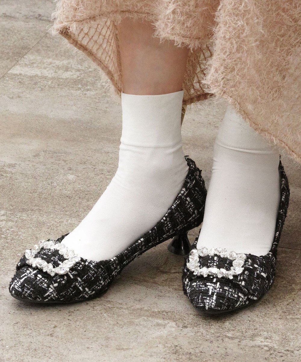 TOCCA 【WEB限定カラーあり】BIJOUX RIBBON PUMPS パンプス ツイード系5