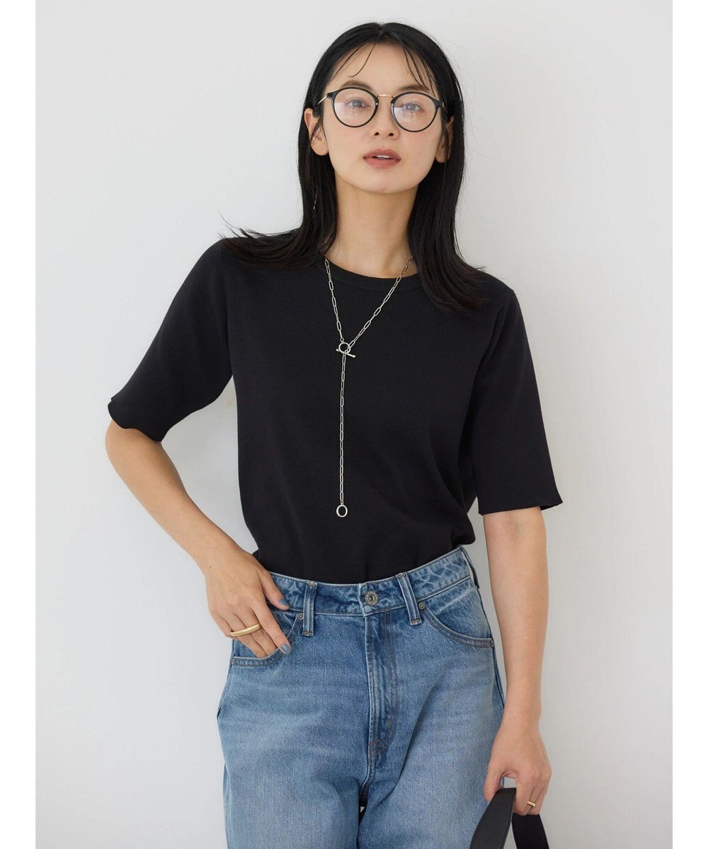 AMERICAN HOLIC ５分袖ニットプルオーバー 