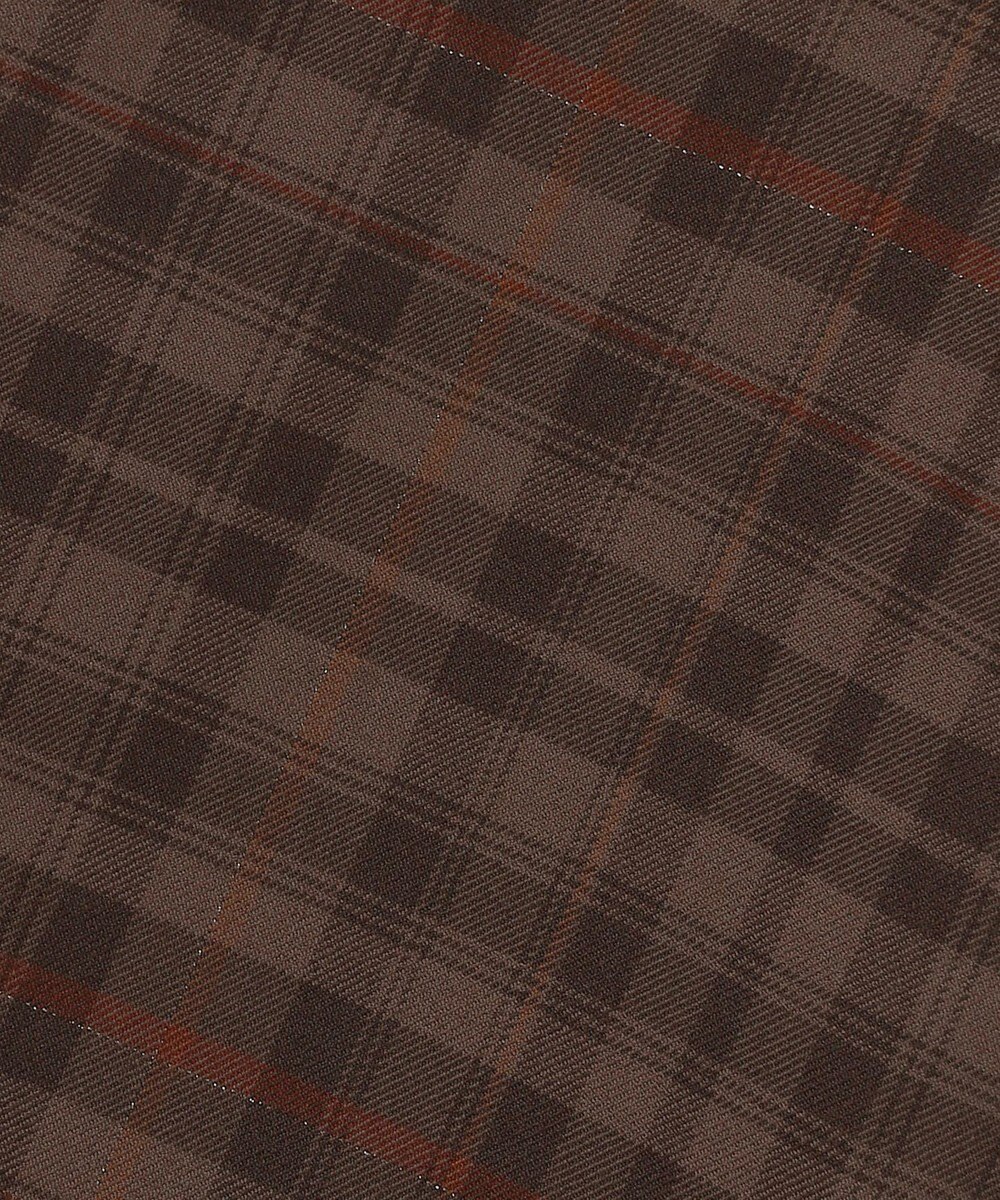 J.PRESS LADIES S milledタータンラメチェック クロップド パンツ 