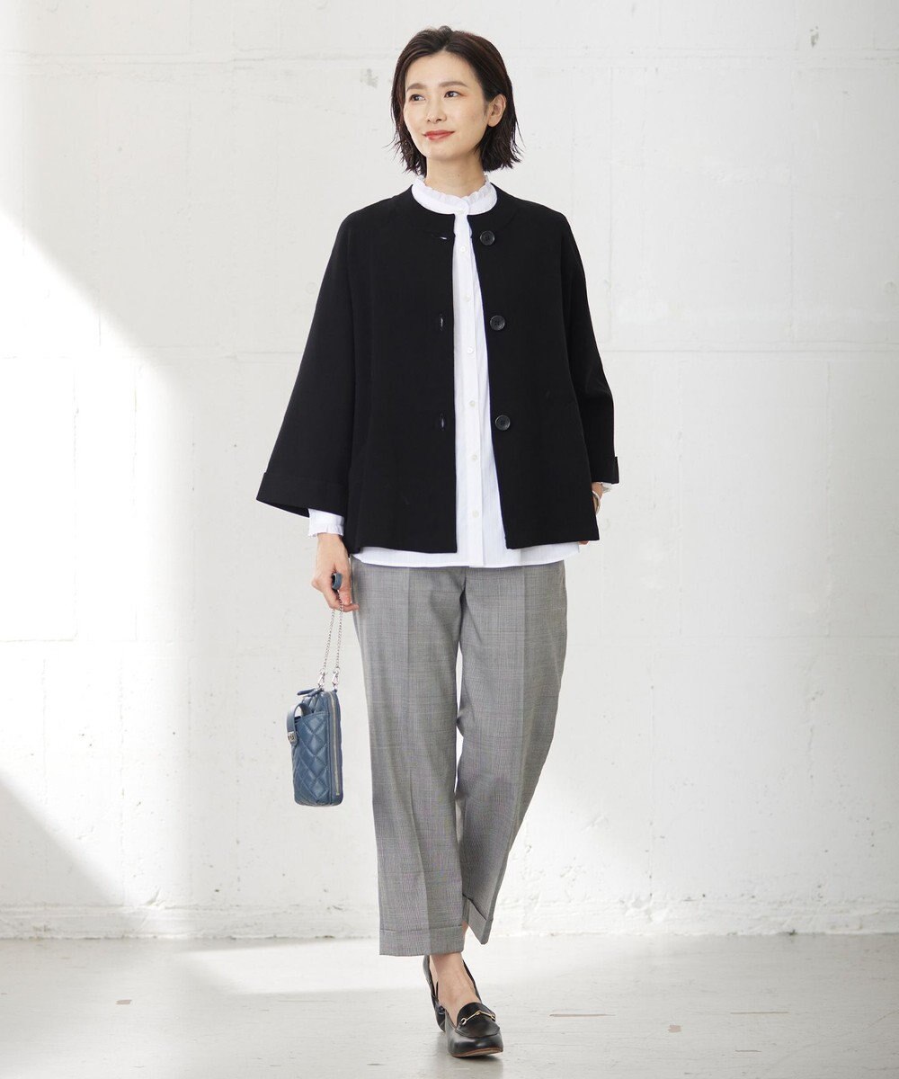 J.PRESS LADIES T/R/W グレンチェック パンツ 