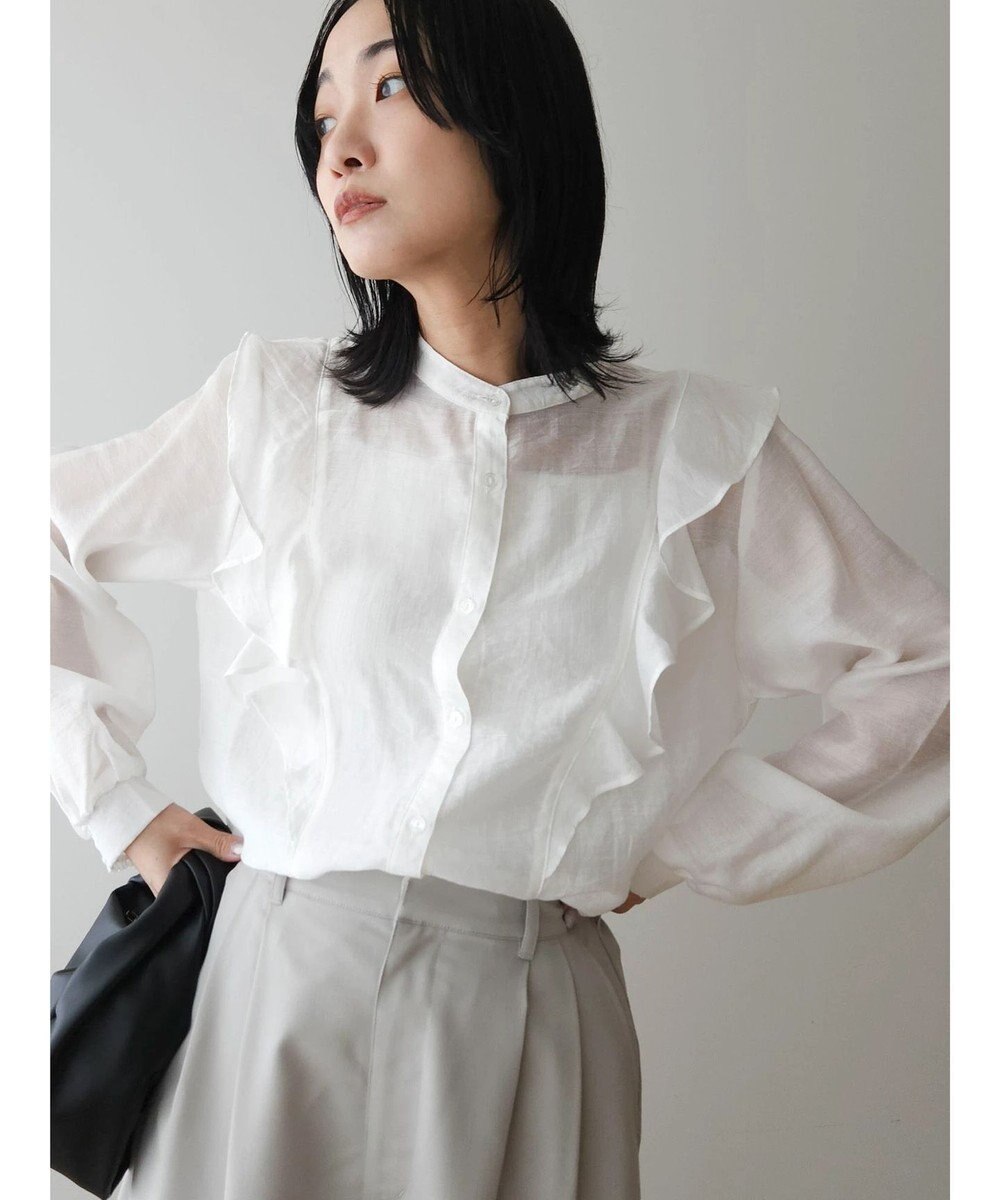 Green Parks フリルブラウス 