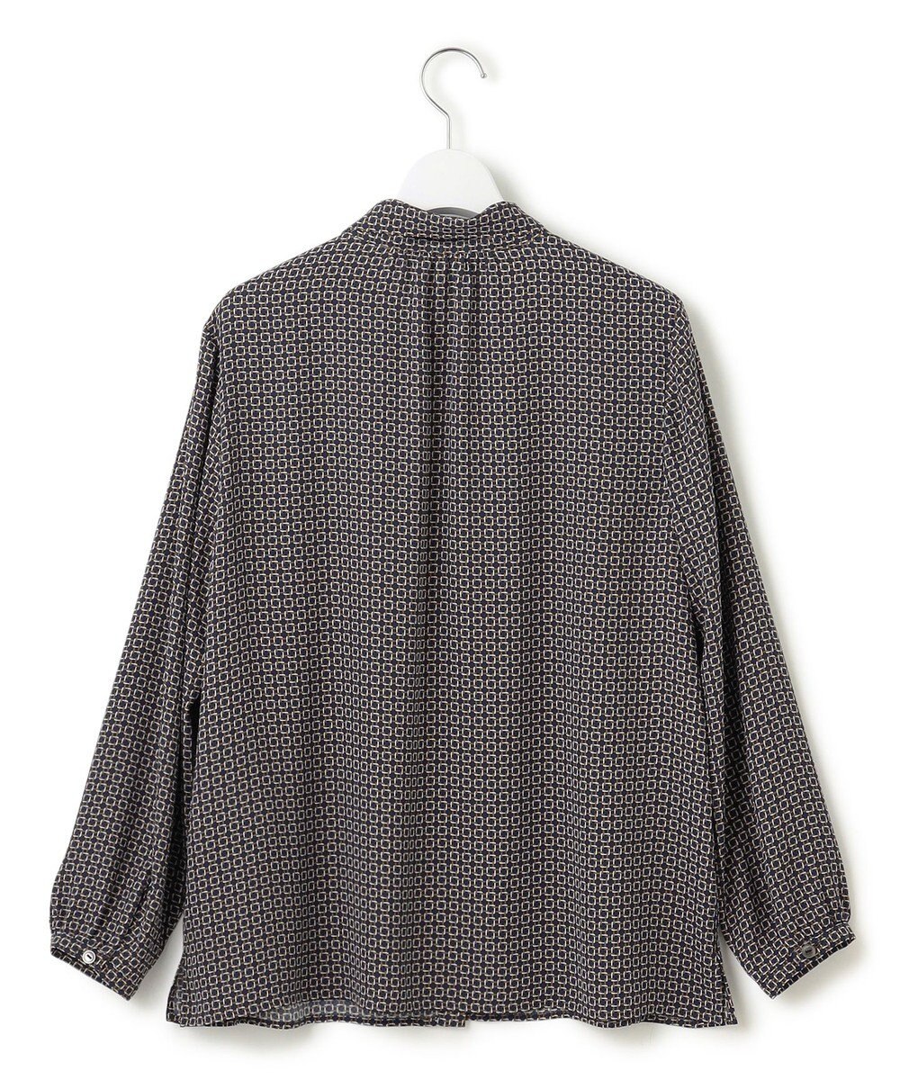 23区 【洗える】スクエアチェーンプリント ブラウス 