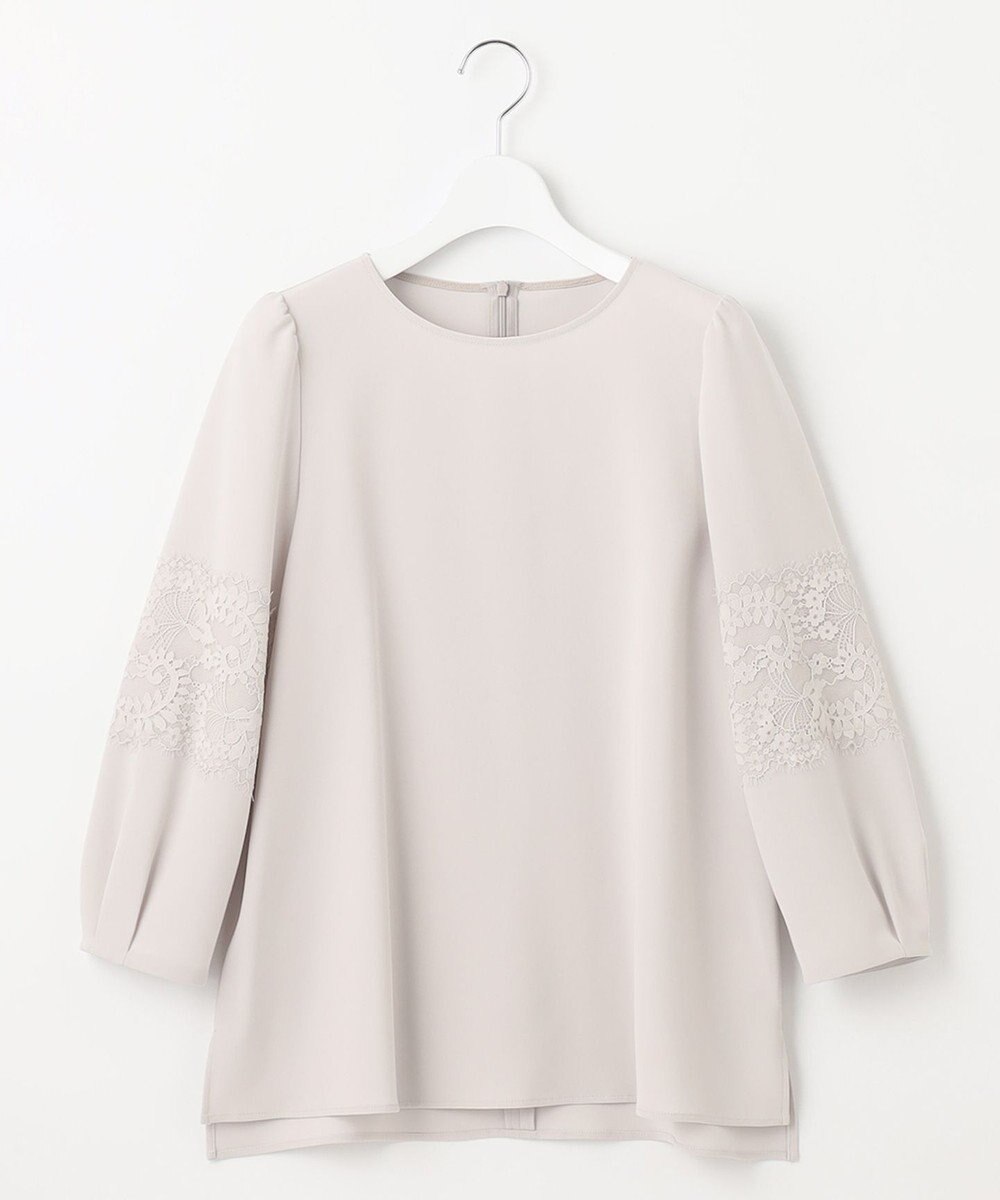 23区 【セットアップ対応】トリアセダブルジョーゼット ブラウス 