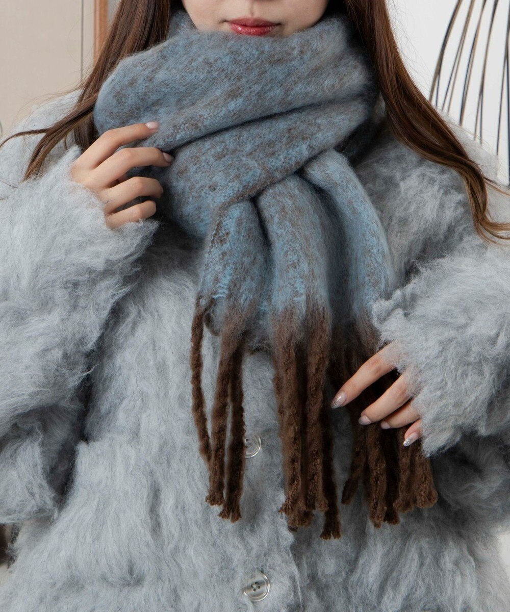 WEGO 【ユニセックス着用ITEM】ワイドフリンジストール 