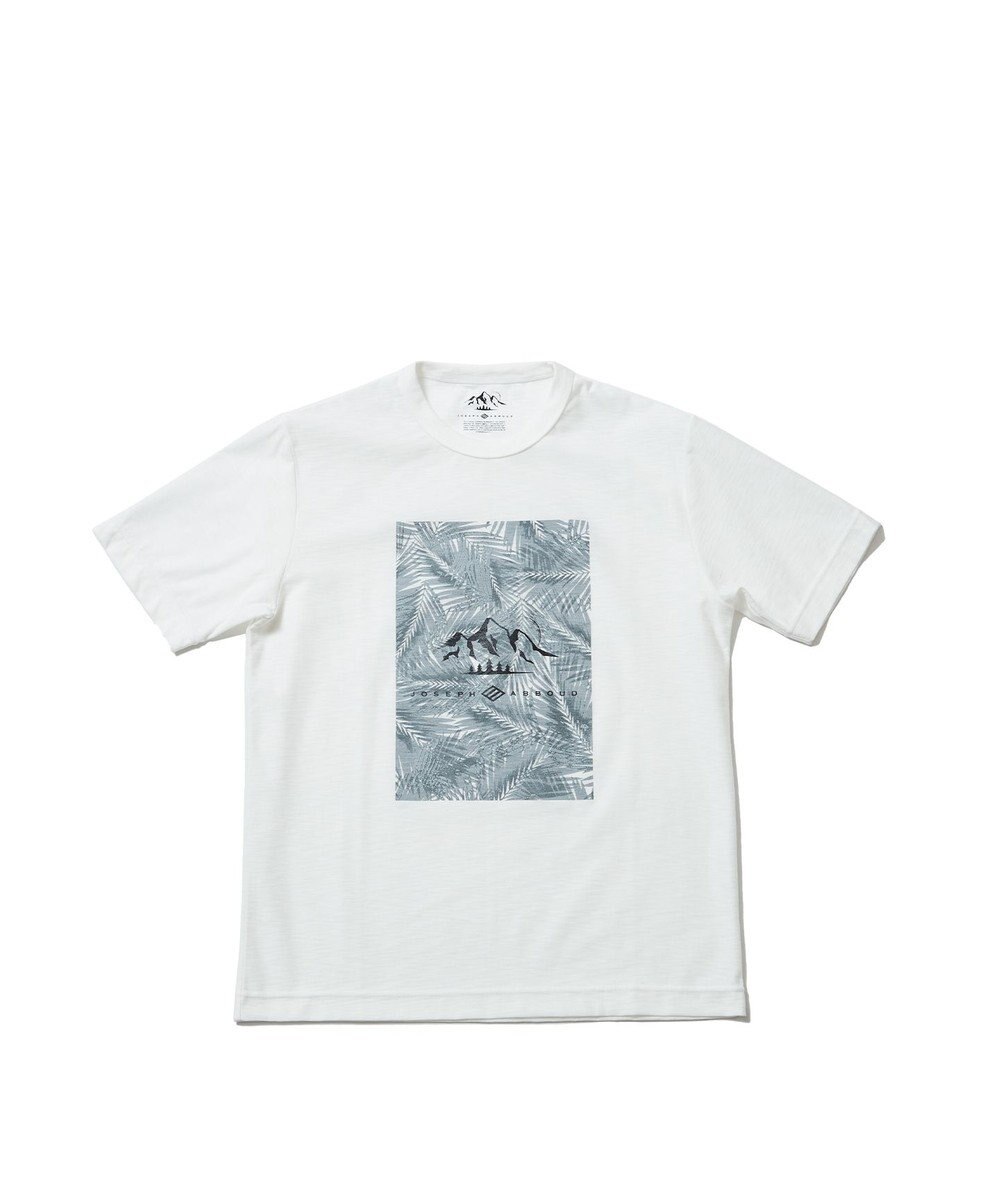 JOSEPH ABBOUD MOUNTAIN 【UNISEX】スラブリーフプリント Tシャツ 