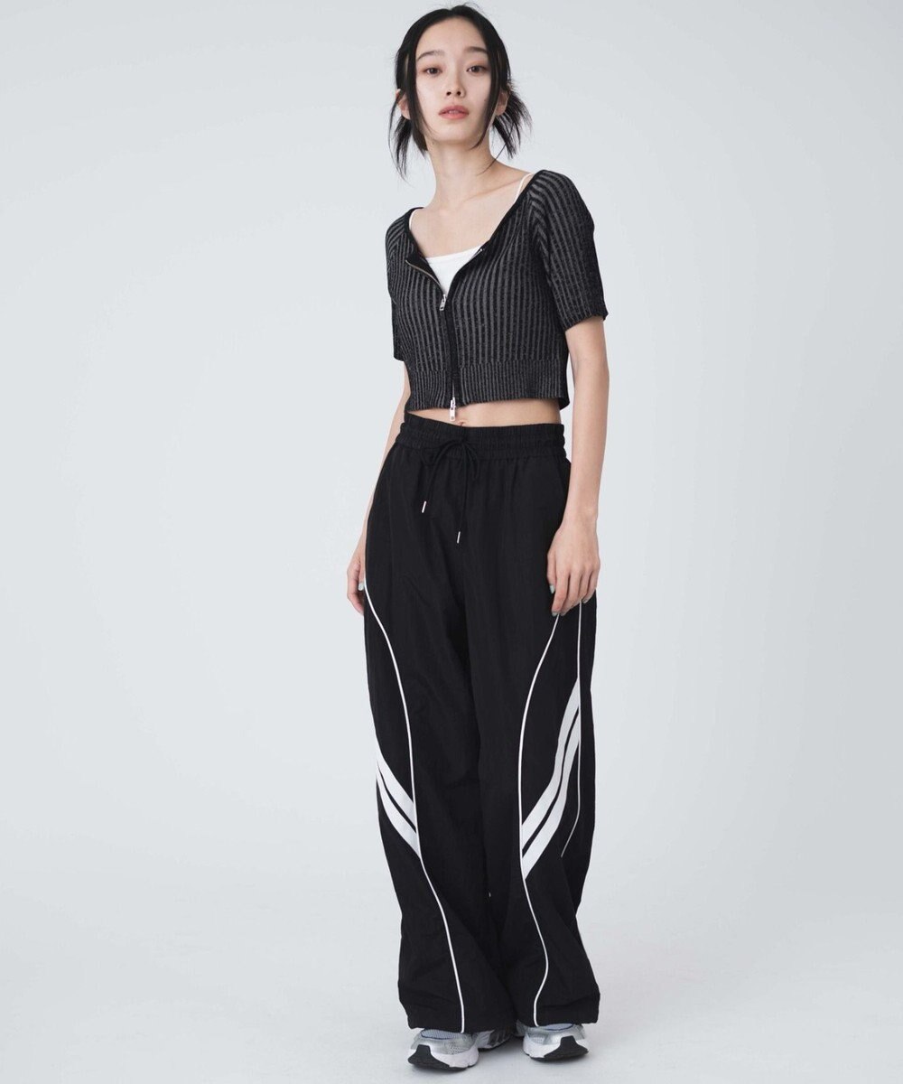 WEGO 【ウエストゴム】パイピングトラックパンツ 