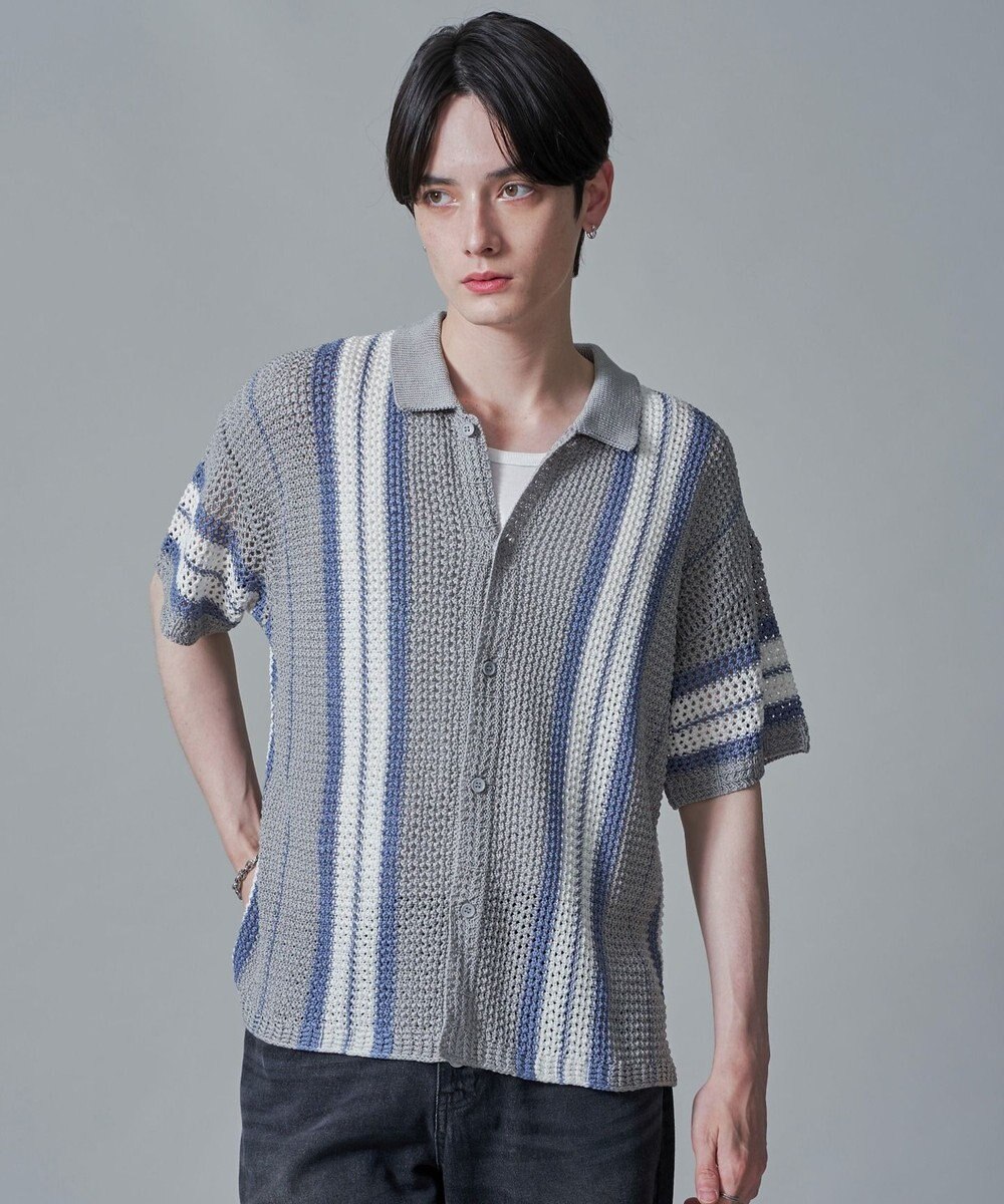 WEGO ラインニットシャツ（SS） 