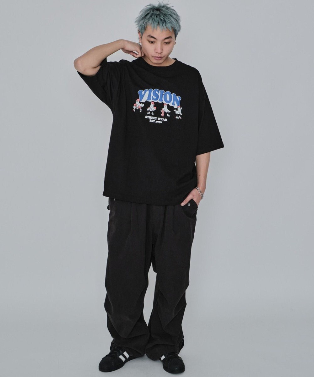 WEGO 【ユニセックス着用ITEM/MLサイズ展開】別注VISIONゴーストスケーターグラフィックT（SS） 