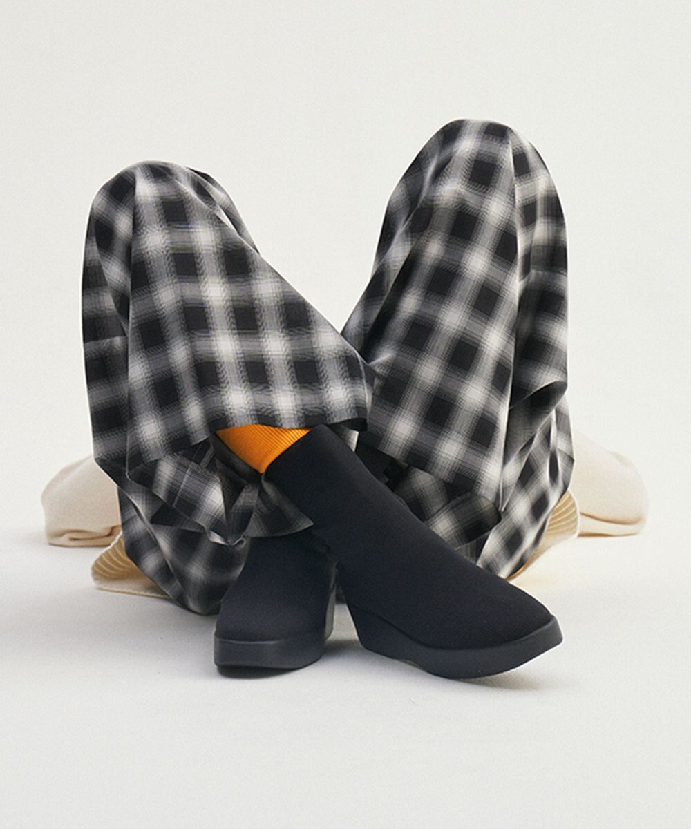 steppi 【防水/洗える】プラットフォーム ストレッチブーツ 