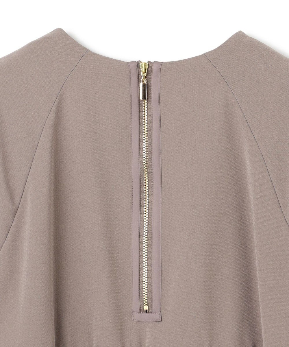 BEIGE， 【洗える】ACHILLEA / ペプラムバックファスナーブラウス 