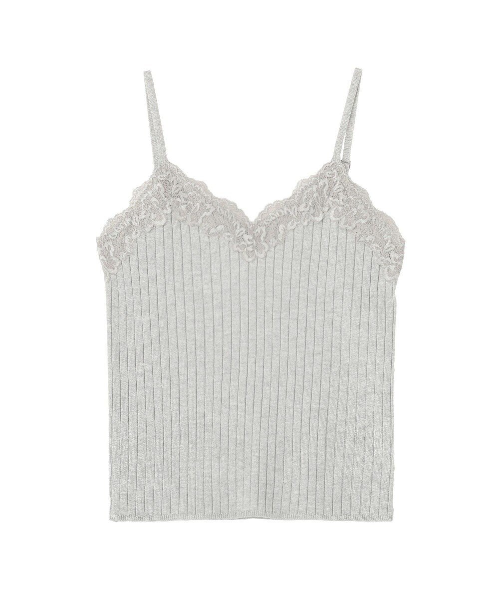 earth music&ecology レースリブキャミソール 