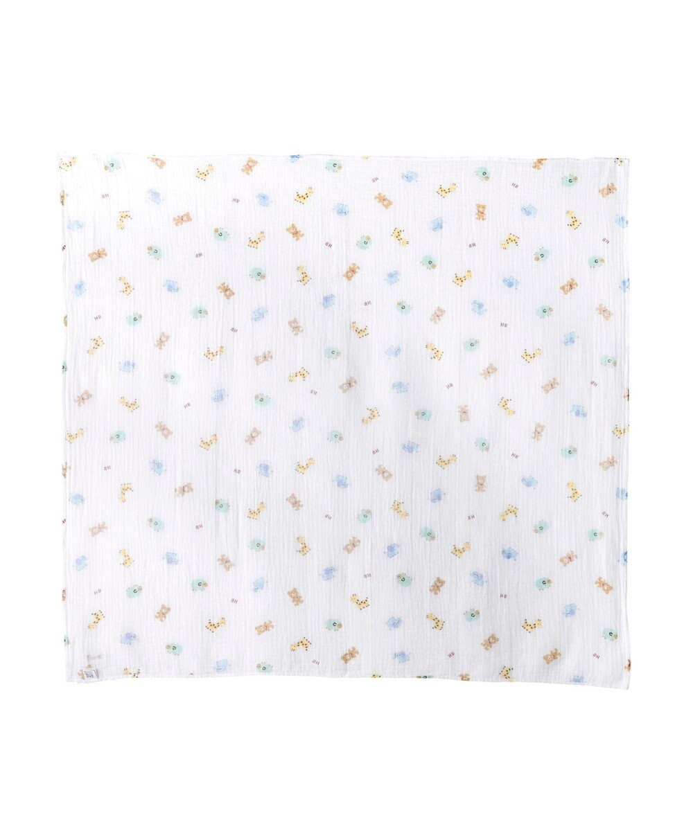 MIKI HOUSE HOT BISCUITS 二重織ガーゼのマルチケット 