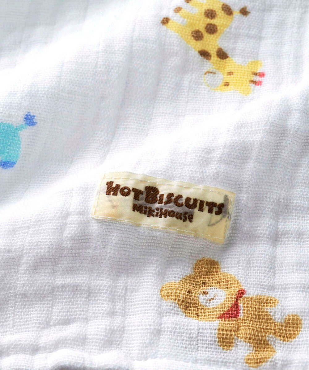 MIKI HOUSE HOT BISCUITS 二重織ガーゼのマルチケット 