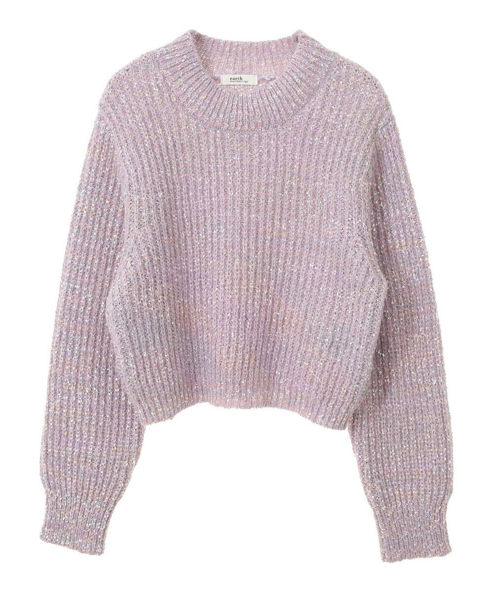 earth music&ecology ブラッシュヤーンニットプルオーバー 