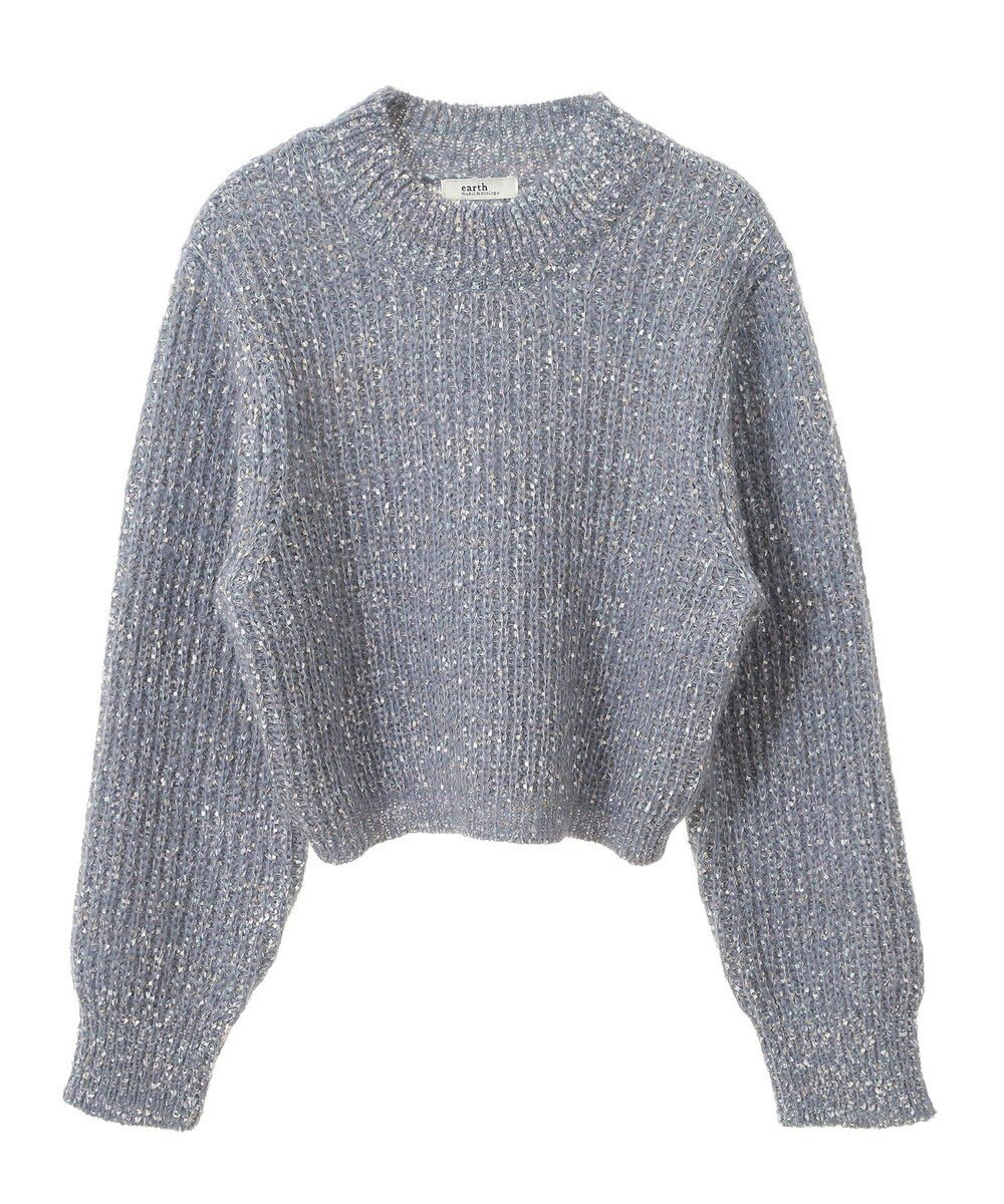 earth music&ecology ブラッシュヤーンニットプルオーバー 