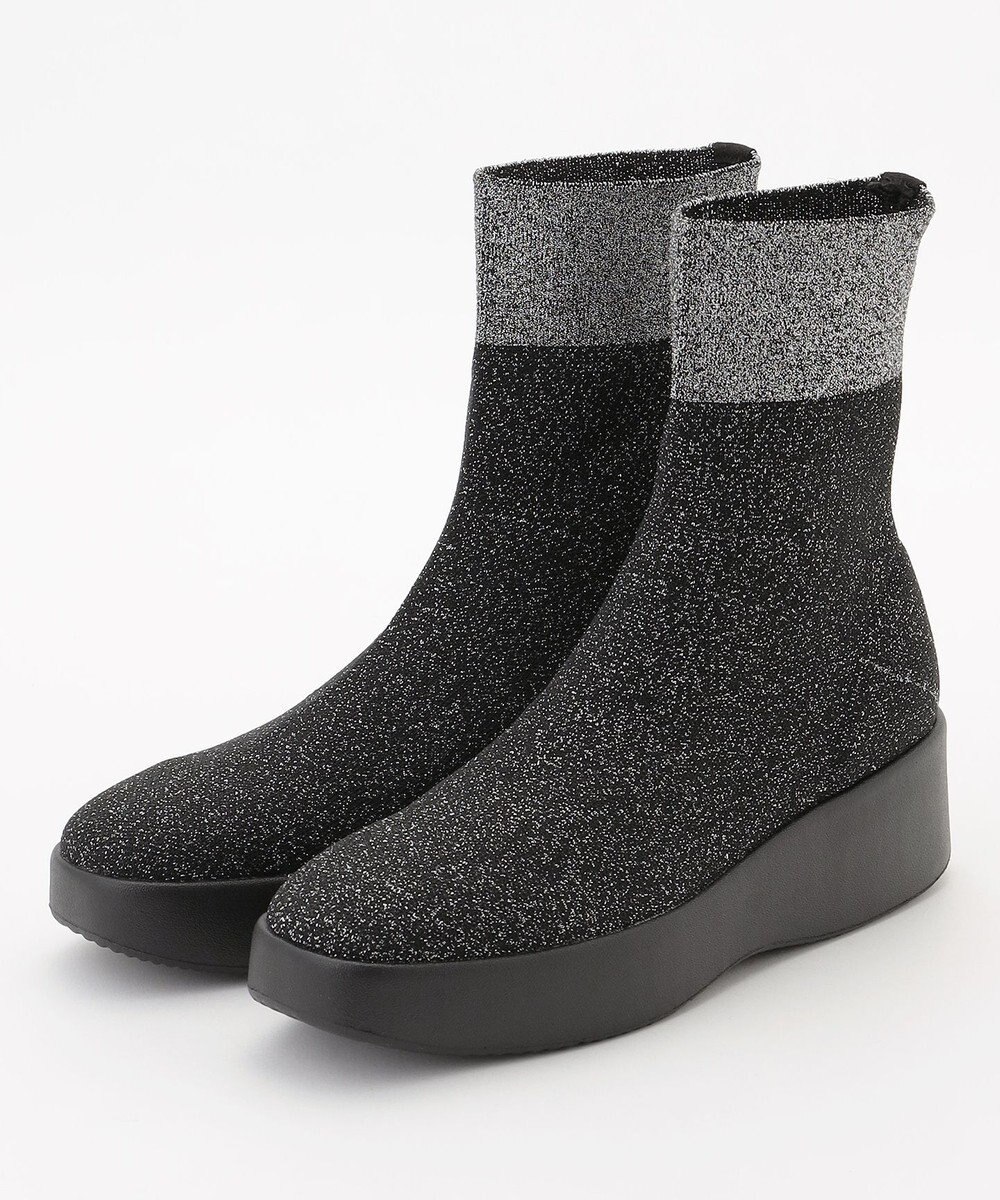 steppi 【防水/洗える】プラットフォーム ストレッチブーツ 