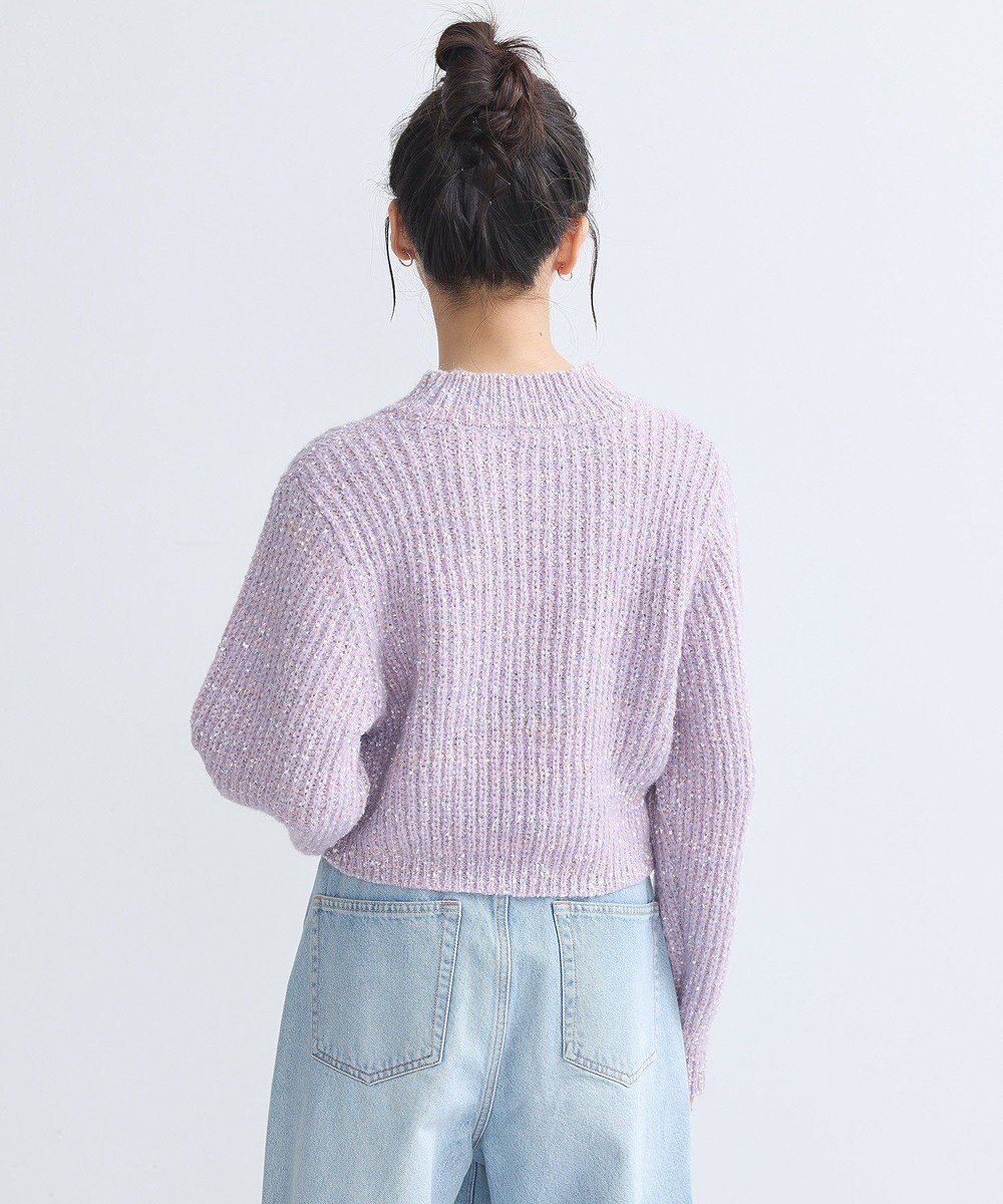 earth music&ecology ブラッシュヤーンニットプルオーバー 