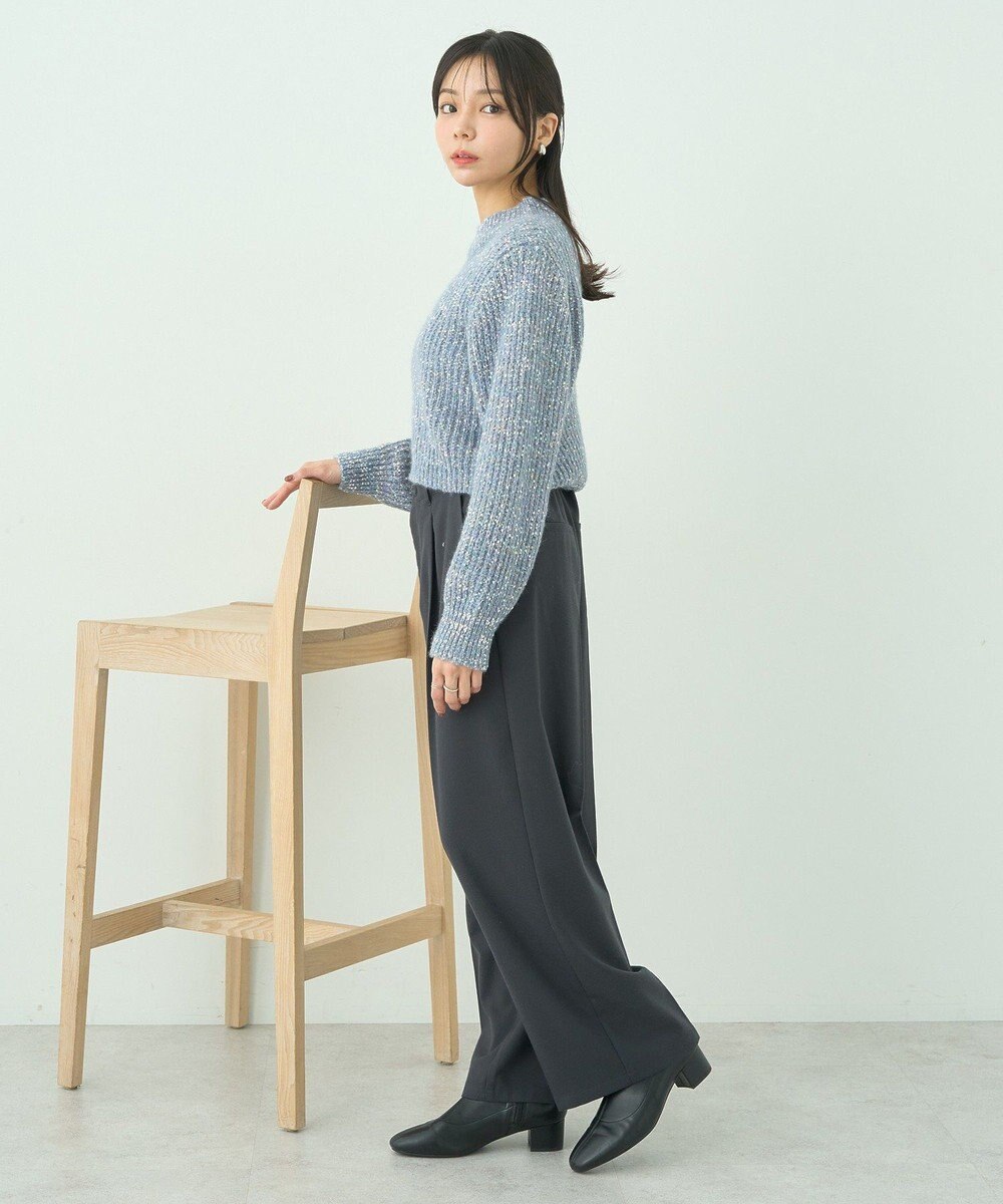 earth music&ecology ブラッシュヤーンニットプルオーバー 